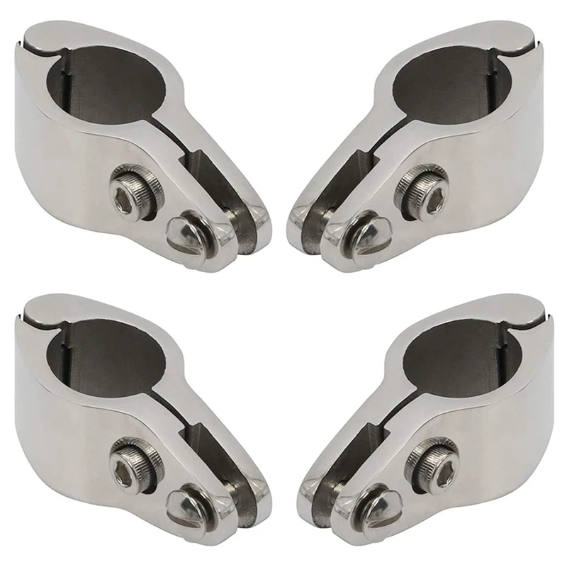 

4 Pieces Of 1 Inch 316 Stainless Steel Top Hinge Rail Mounts