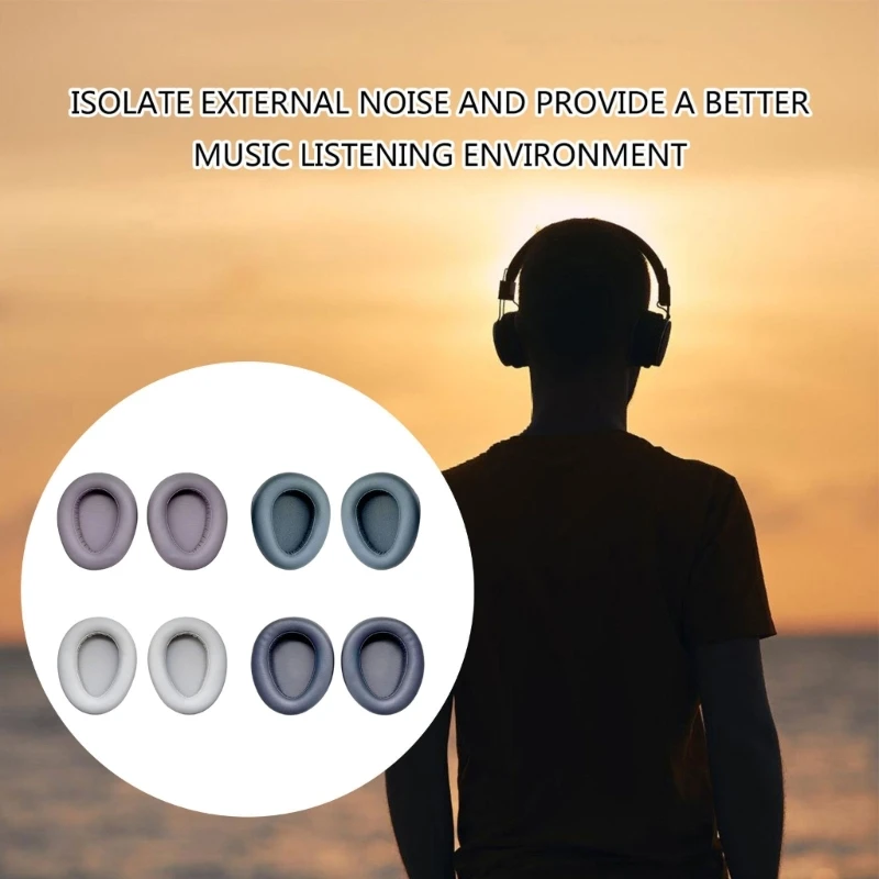 Мягкие подушечки из пены с эффектом памяти для наушников