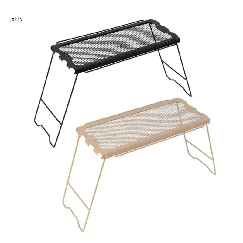 Легкий вес походные столы решетка для приготовления пищи стол Overfire складной