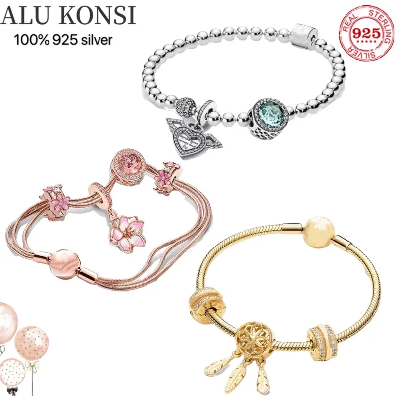 

Женский браслет из серебра 100% пробы, с плетением змеи