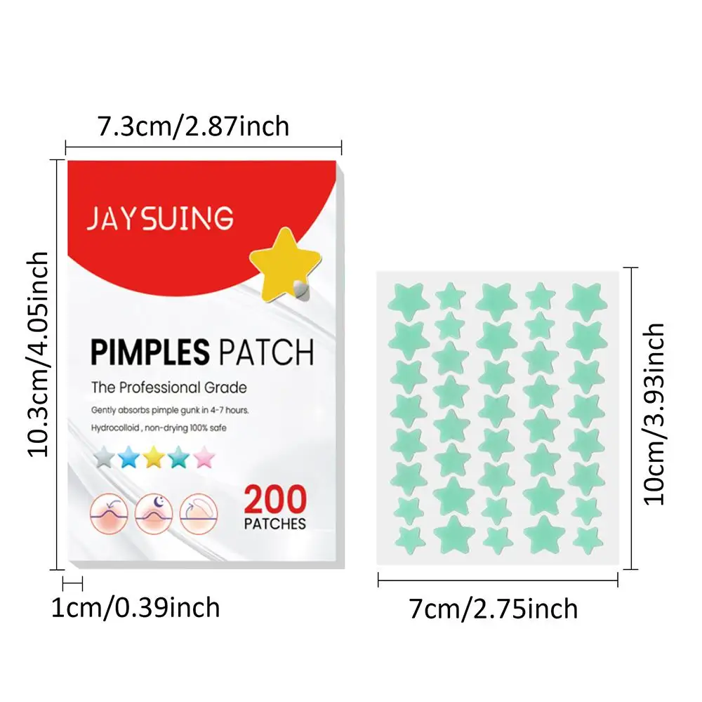 200pcs/set Invisible Acne Pimple Patch Professional Face Skin Care Repair Healing Absorbing Spot Sticker