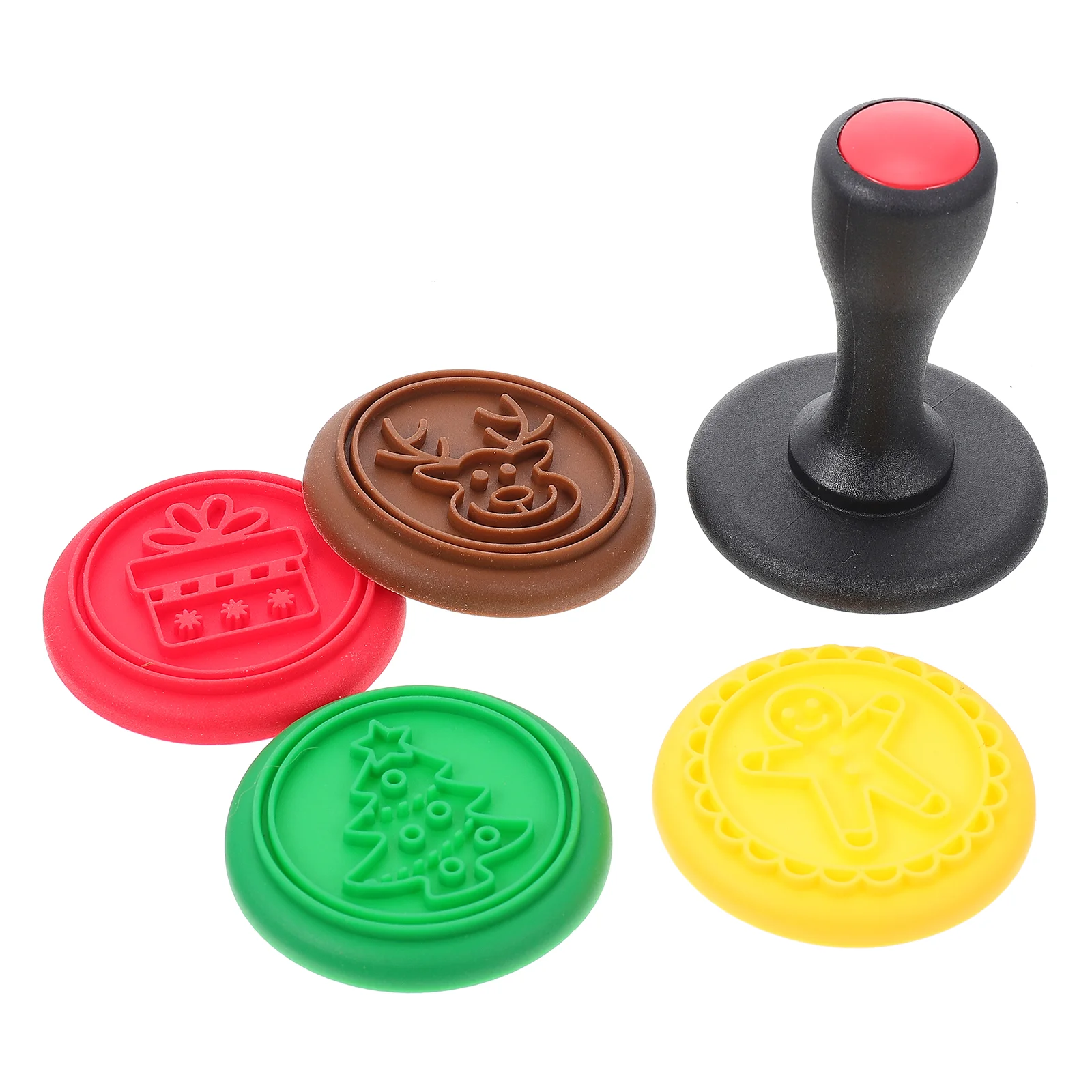 

Cookie Stamps Christmas Baking Silicone Molds Kitchen Utensils Stamp Mold Biscuit Suppliespresssetfondant Embossinggingerbread