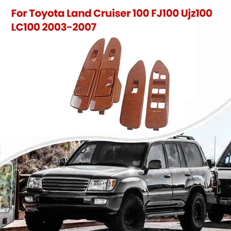 Фото Внутренняя деревянная панель переключателя LHD для Toyota Land Cruiser 100 FJ100 Ujz100 LC100 2003-2007 №1