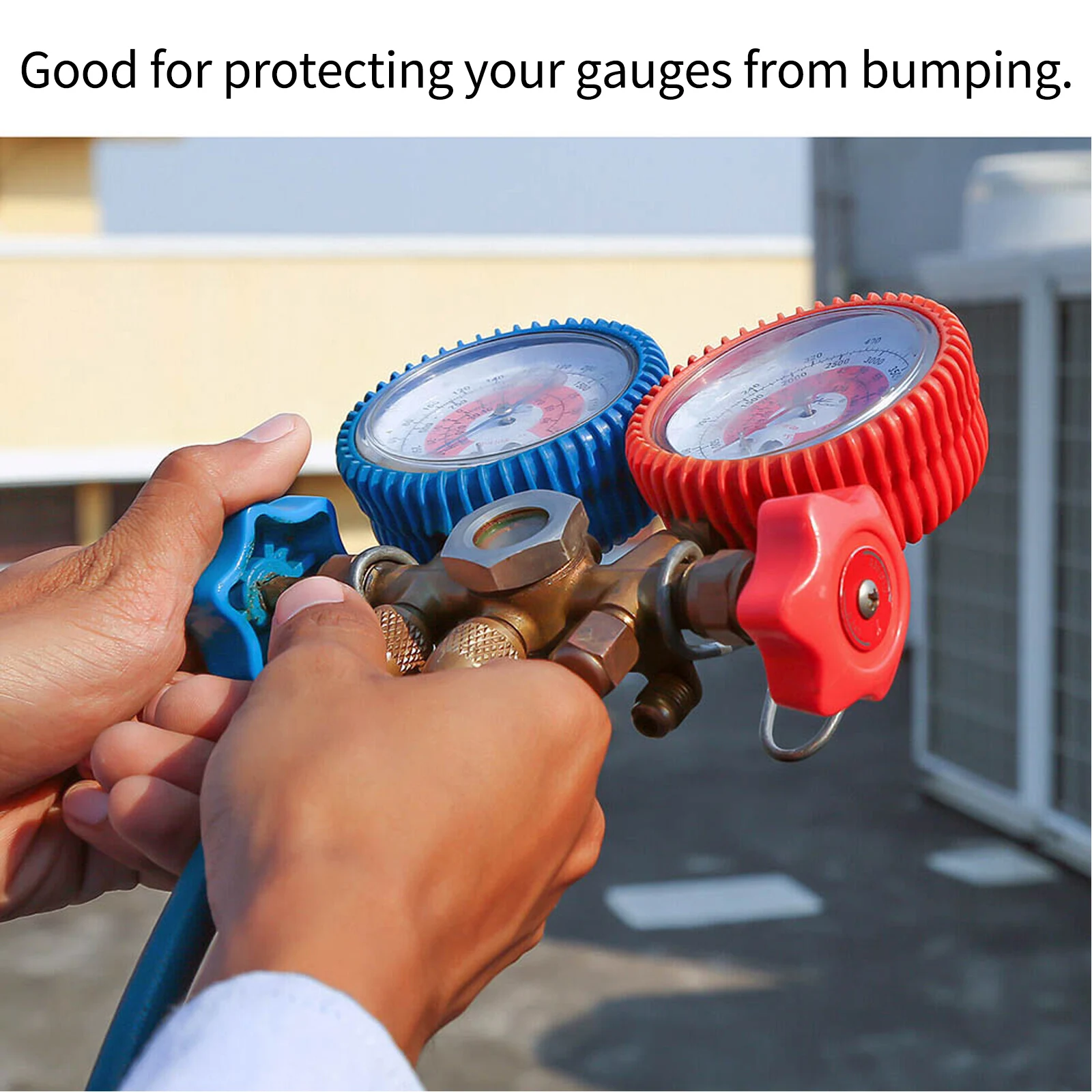 Резиновая защитная крышка высококачественная манометра красный материал Ubber