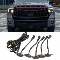 5pcs raptor style grille led light grill mount assemblies for toyota tundra 2008 2020 front grille lighting lamp car lights