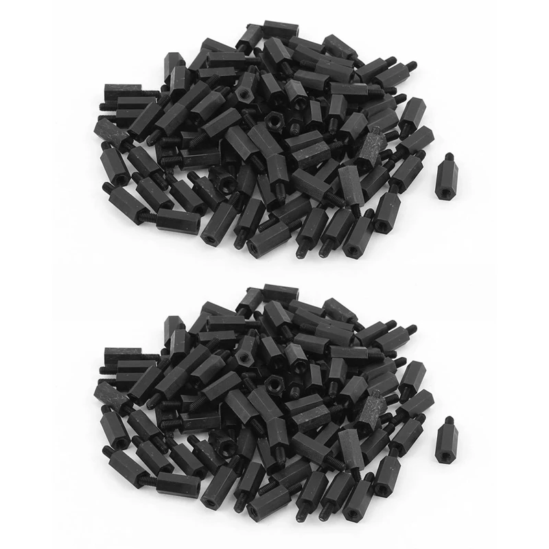 

200Pcs M3 12Mm+6Mm Nylon Spacer Hex Stand-Off Pillar For Motherboard