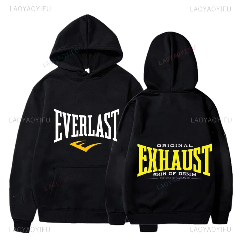Забавный свитшот с логотипом Everlast для отдыха пуловер графическим рисунком Hombre