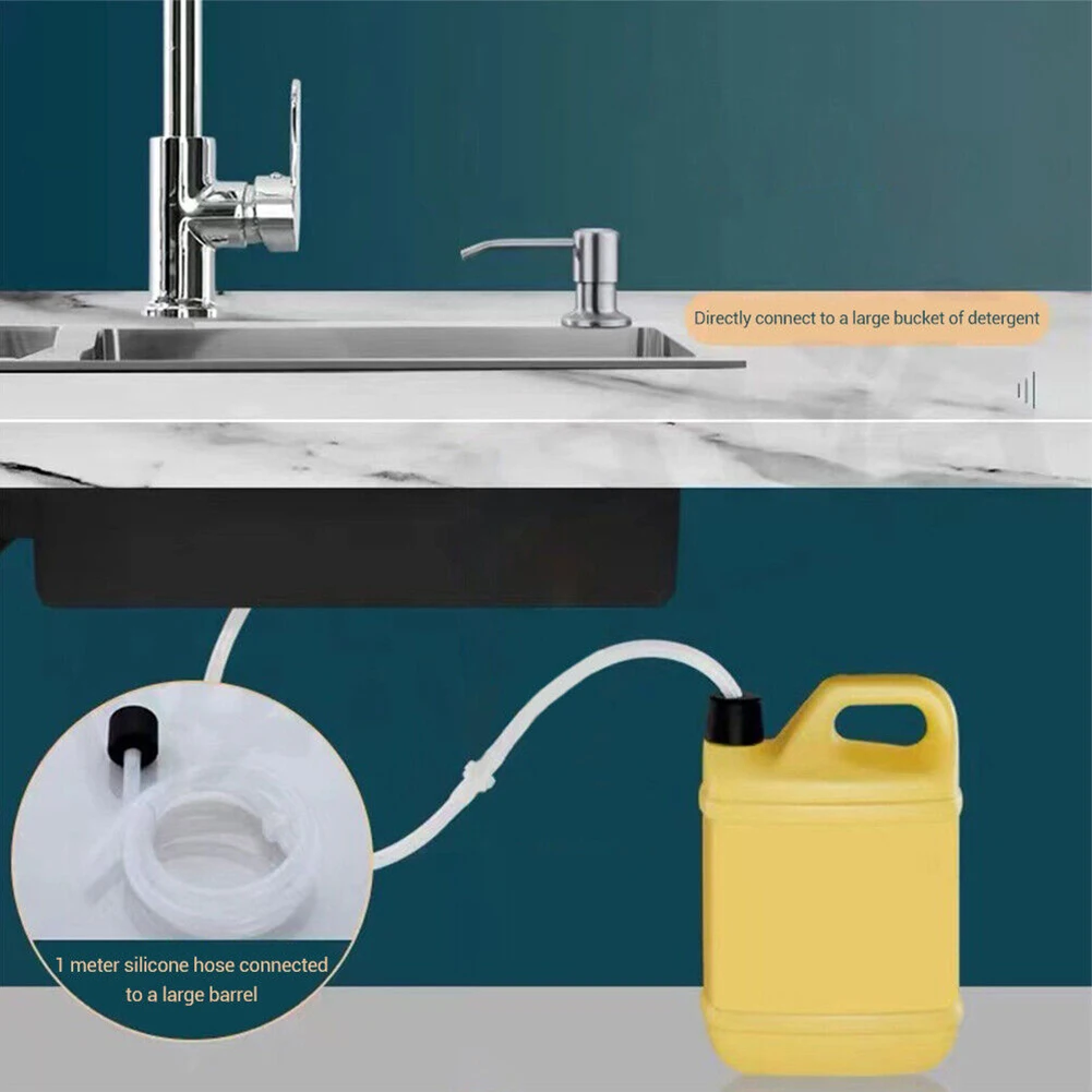 

Press The Pump Head Pump Lotion Dispenser Dishwashing Liquid Kitchen Sink Mounted Soap Dispenser Hardware Home Improvement