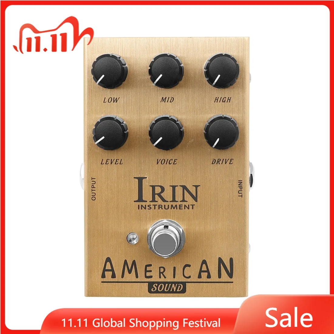 

IRIN AN-34 AMERICAN Guitar Effect Pedal for Electric Guitar American Rock Speaker Simulation Pedal Guitar Parts & Accessory