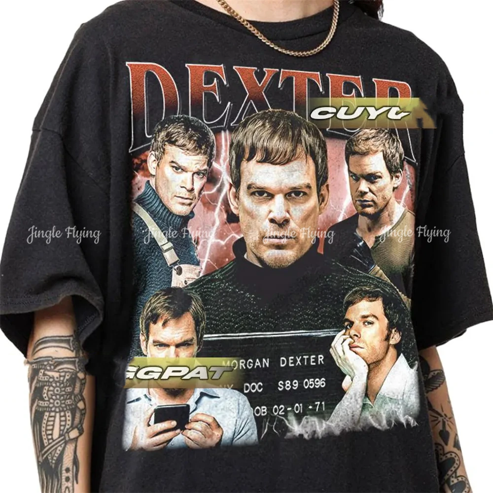 Винтажная футболка из сериала Dexter подарок для женщин и мужчин унисекс