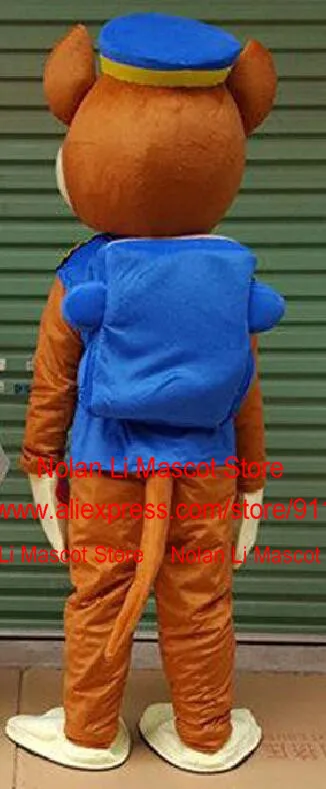 Женский костюм-талисман в виде синей и Красной собаки