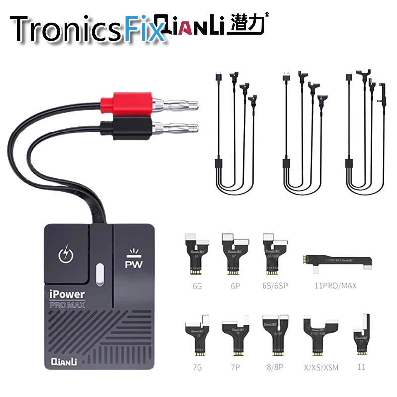 

Кабель питания Qianli IPower Pro Max, загрузочный, для IPhone 6G, 6S, 7G, 8G, 8P, X, XS Max, 11, 11Pro, с тестированием питания постоянного тока