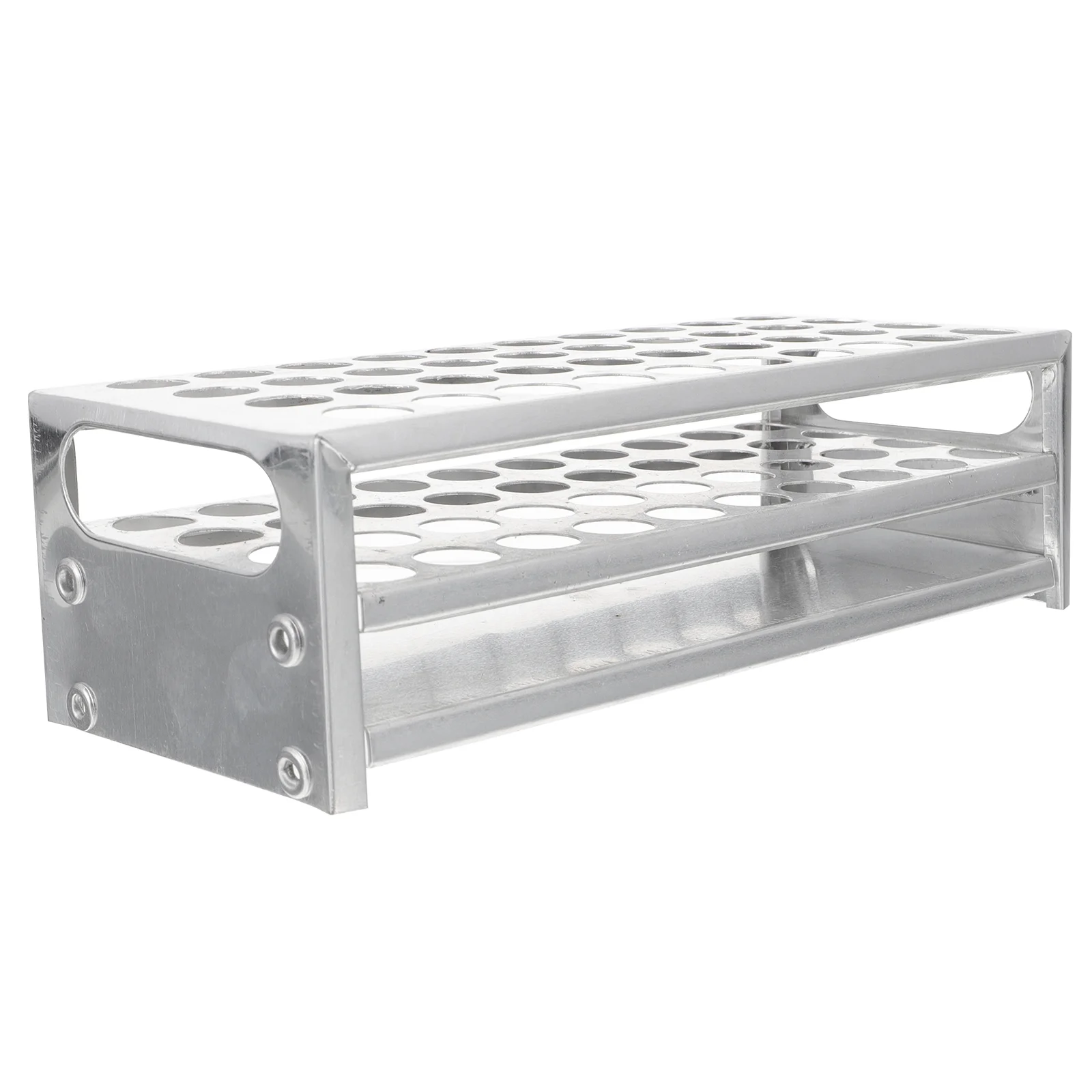 

1pc Laboratory Test Tube Stand Aluminum Test Tube Rack Test Tube Holder