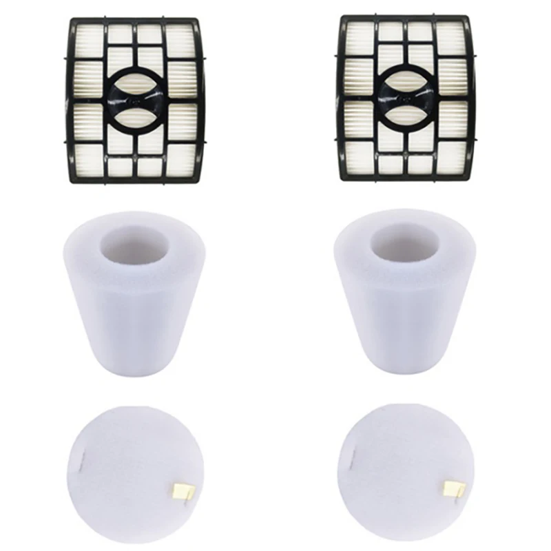 2 HEPA + 4 поролоновых и фетровых фильтра для пылесосов Shark NV755 UV795 комплект сменных