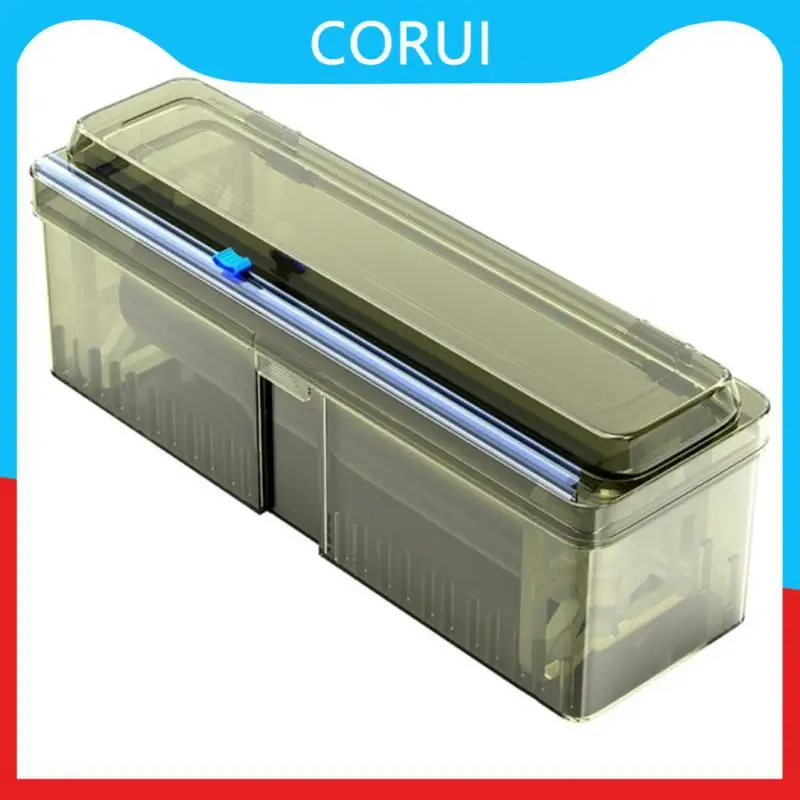 

1pcs Cutting Box Wax Paper Refillable Wrap Cutting Box Cling Film For Aluminum Foil Kitchen Accessories Tools With Slider Cutter