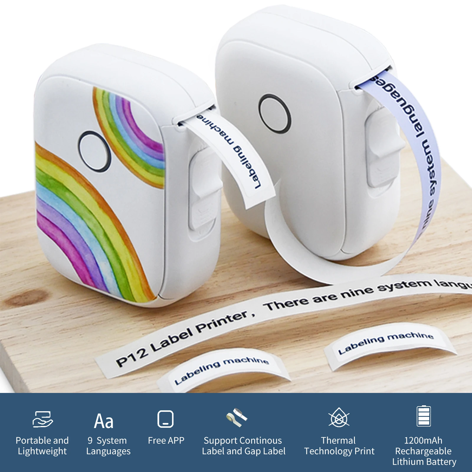 

Устройство для изготовления этикеток P12, мини карманный Термопринтер для этикеток, все в одном, BT Connect Prince, устройство для самостоятельной сб...