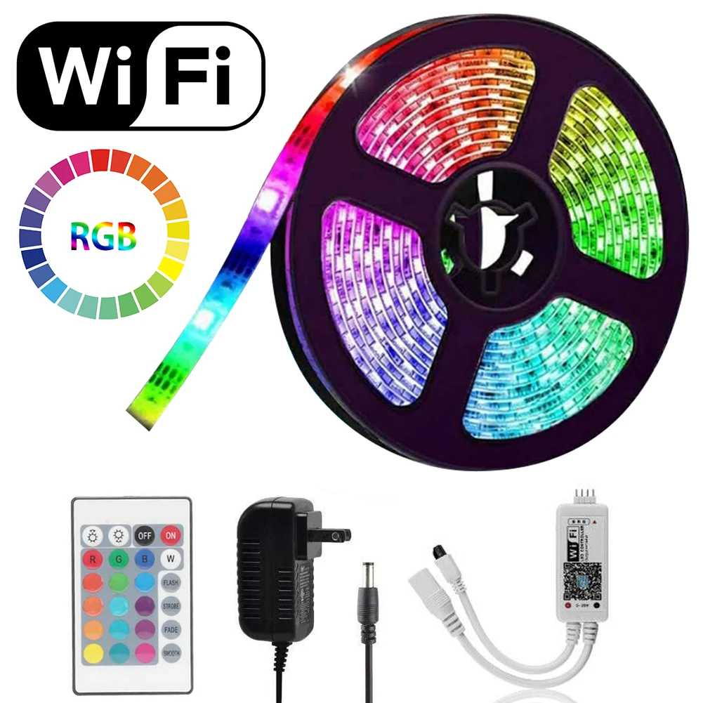 

Комплект умного дома с Wi-Fi и RGB-подсветкой, 16, 4 фута, 150 светодиодов