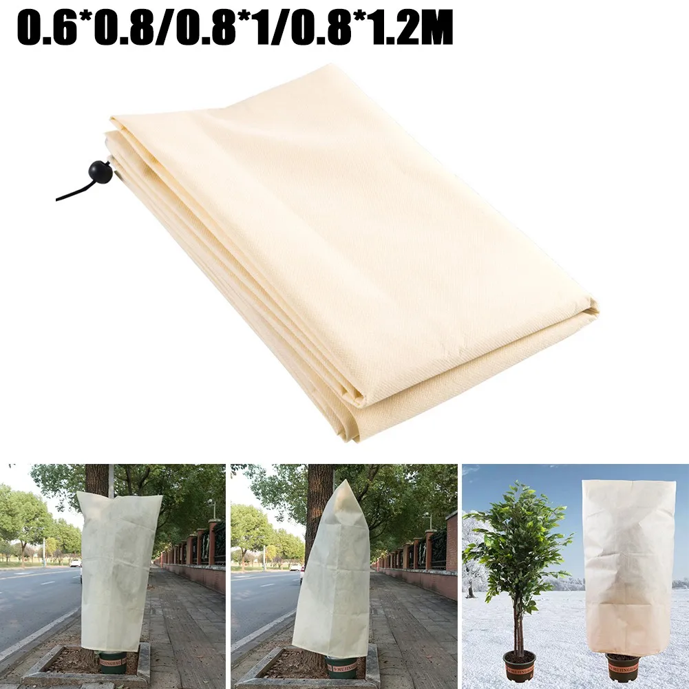 

Флисовый чехол для защиты растений, зимний чехол для защиты от мороза в саду, аксессуары для ухода за растениями