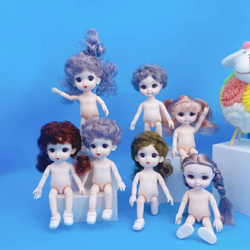 

Cute 16cm BJD Doll 13 Movable Joints with Clothes and Shoes 1/12 DIY Movable Joints Fashion Princess Figure Girl Boy Gift Toys