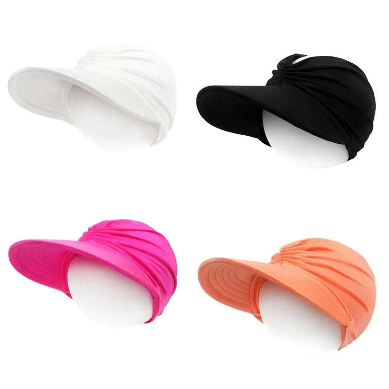 

Trendy Breathable Summer Sun Cap Sunscreen Summer Big Brim Empty Top Peaked Cap Sun Protection Gift for Baby Birthday