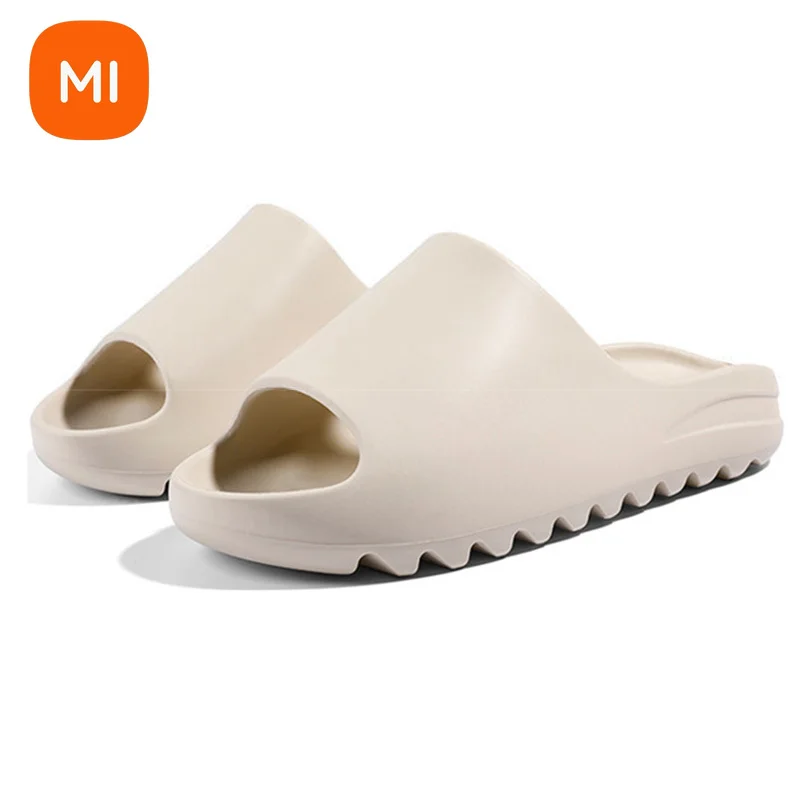 

Шлепанцы Xiaomi для мужчин и женщин, повседневные сандалии, пляжная обувь, мягкая подошва, сланцы, на толстой платформе, Эва, Нескользящие домаш...