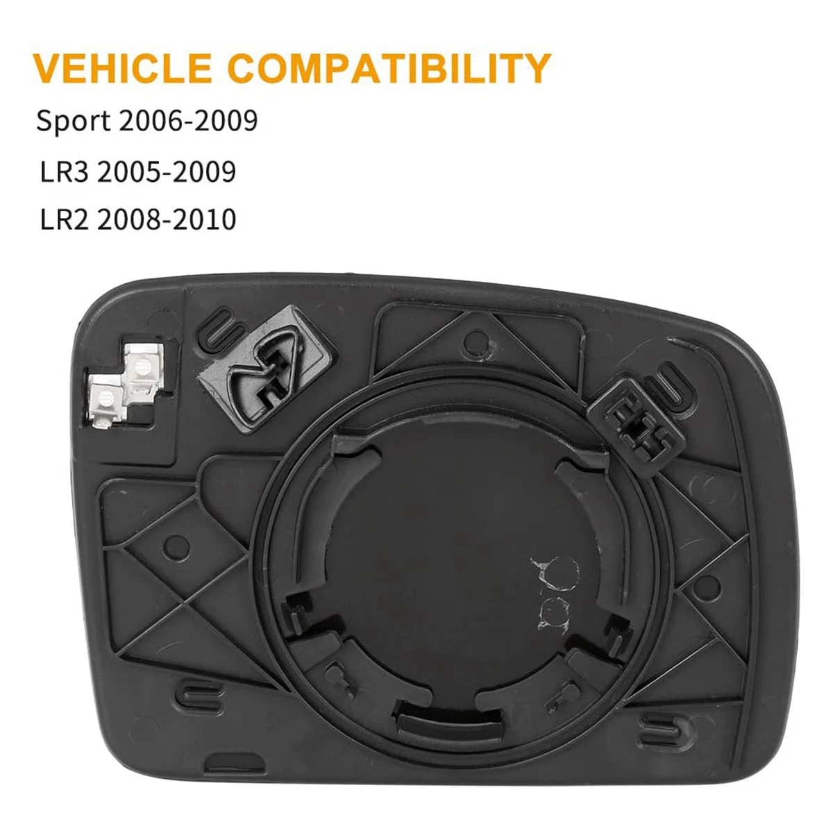 Левое зеркальное стекло с подогревом для Land Rover Discovery 3 Freelander 2 Range Sport LR017070