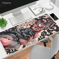 large mouse pad mause art keyboard mausepad monster beast computer table desk mat accessories anime pc gamer mousepad carpet
