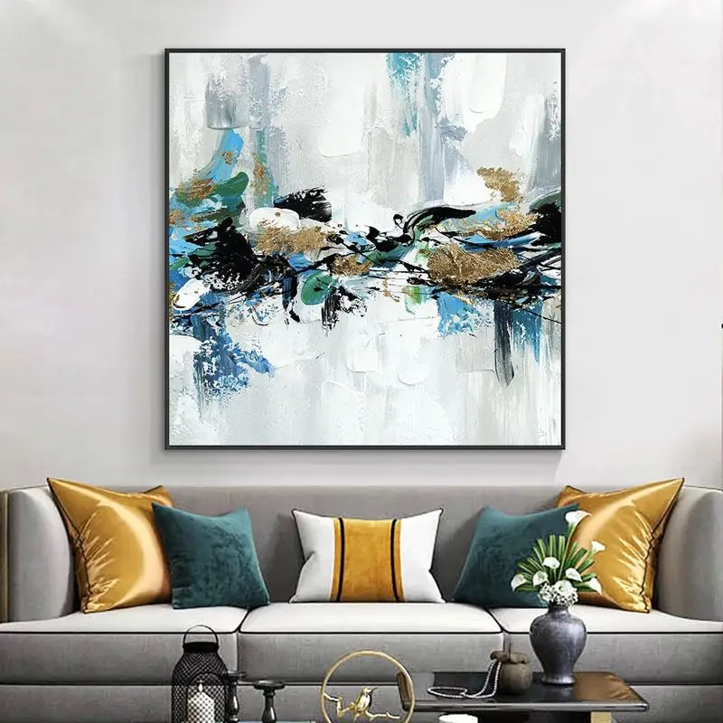 Картина маслом ручной работы холст настенное искусство Скандинавская Толстая