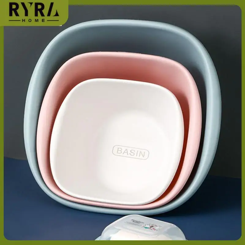 

Thickened Pp Material Household No Residual Moisture Plastic Wash Basin Pp Material Washbasin Strong Bearing Capacity Portable