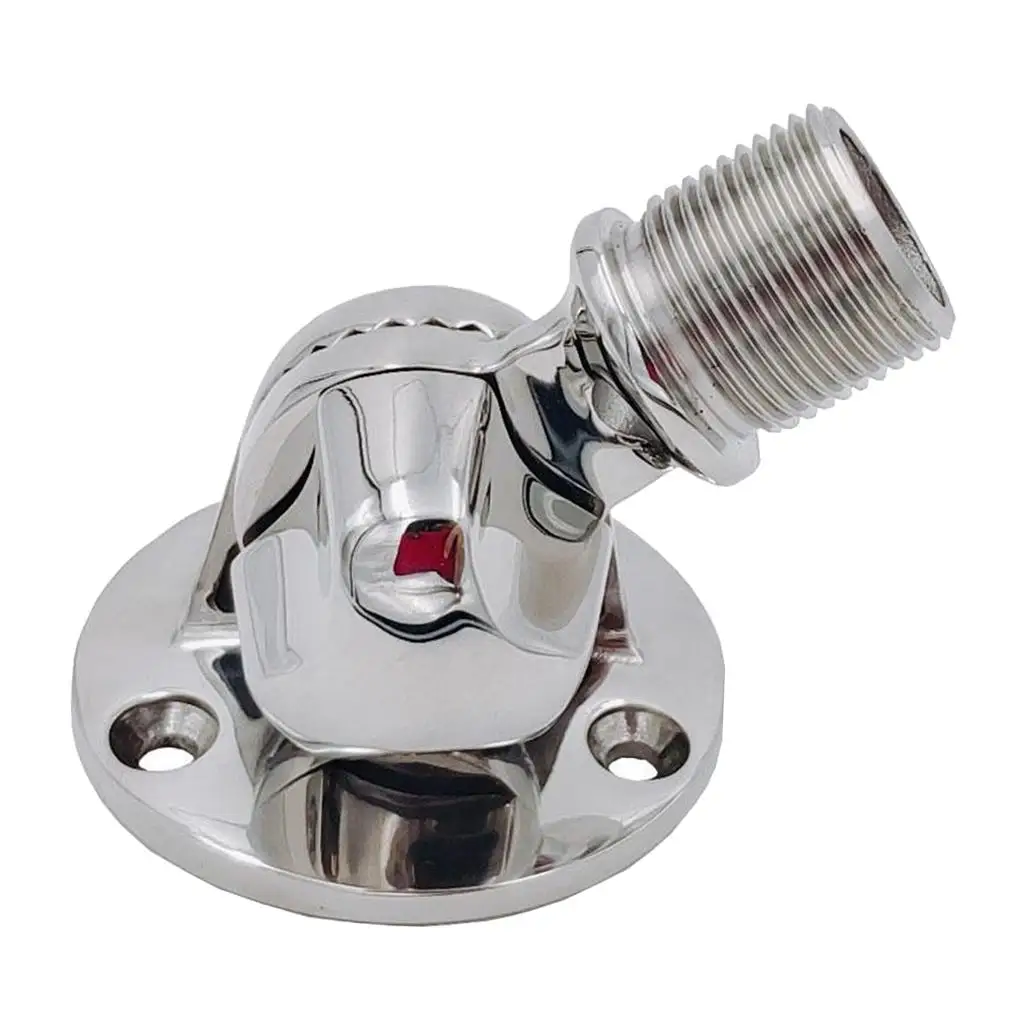 

Stainless Steel Boat Swivel Mount 1"-14 Threaded Pivoting Base