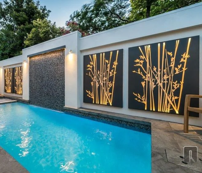 Decorative Screens Panels Outdoor Metal Privacy Garden Screen Laser Cut Panel |