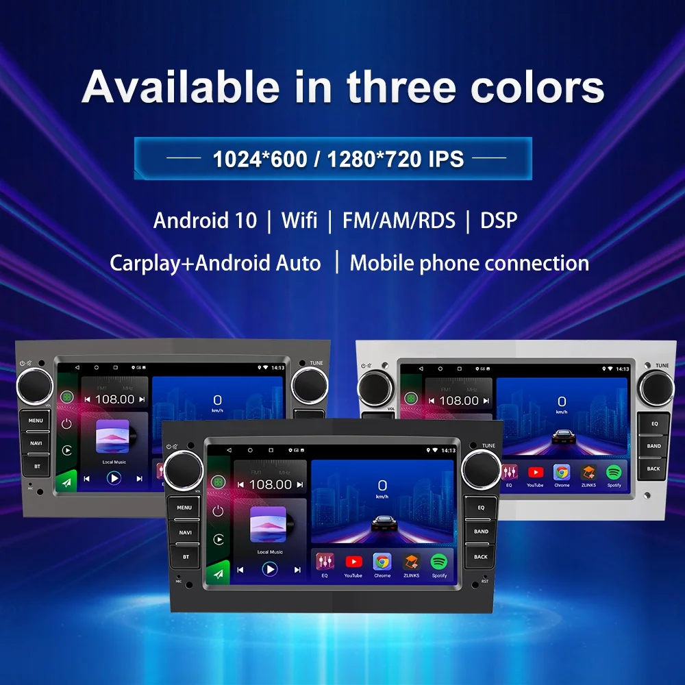 Jmance 7-дюймовый сенсорный экран для Opel Ram 2 ГБ Rom 32 FM AM RDS Радио DSP Carplay Android Auto Video Din