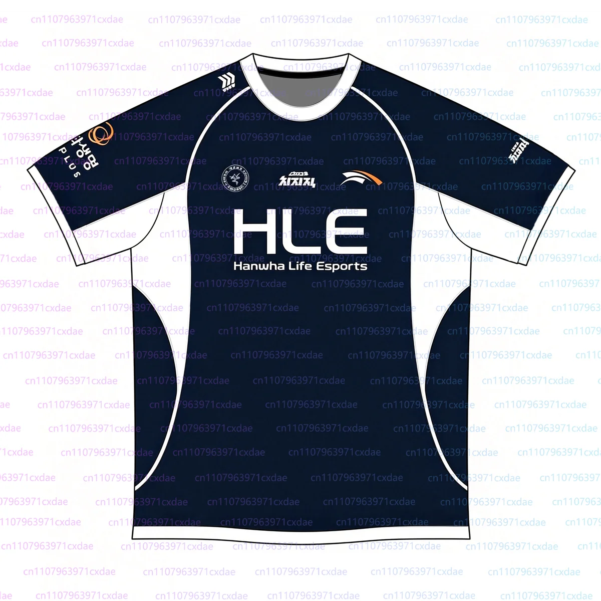 Фото Новая спортивная форма Hle Esports Team 2026 MSI, тренировочная униформа с индивидуальным дизайном, спортивная одежда для мальчиков, модные мужские топы с круглым вырезом и 3D-принтом №2