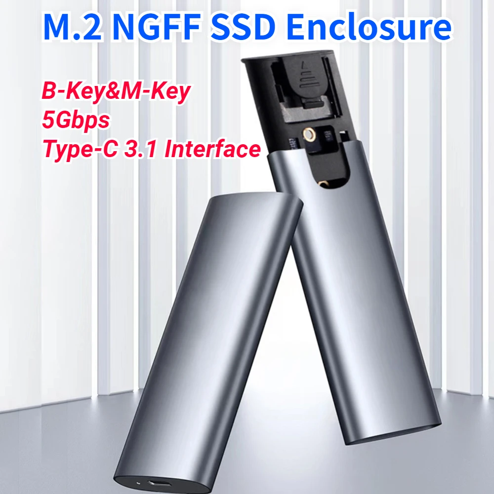 

Корпус для твердотельного накопителя M.2 NGFF на USB 3,1, 5 Гбит/с