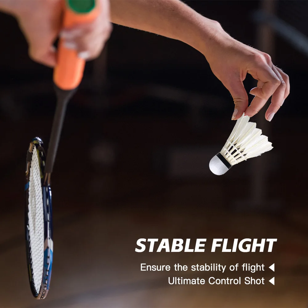 Воланы с перьями для бадминтона 12 упаковок начинающих тренировок
