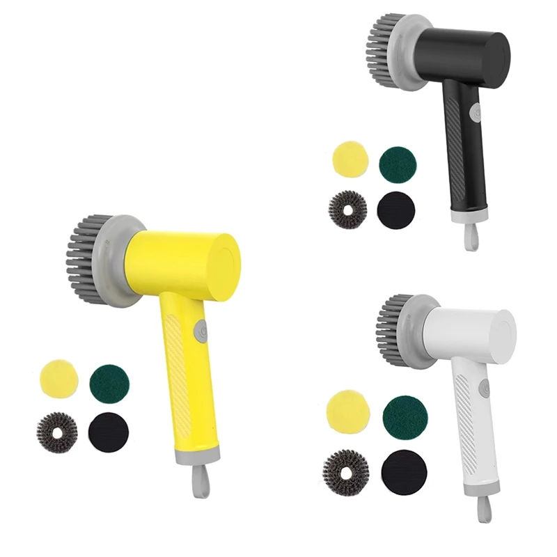 

Беспроводная электрическая щетка для чистки, USB перезаряжаемая щетка для мытья посуды, щетка для чистки плитки в ванне