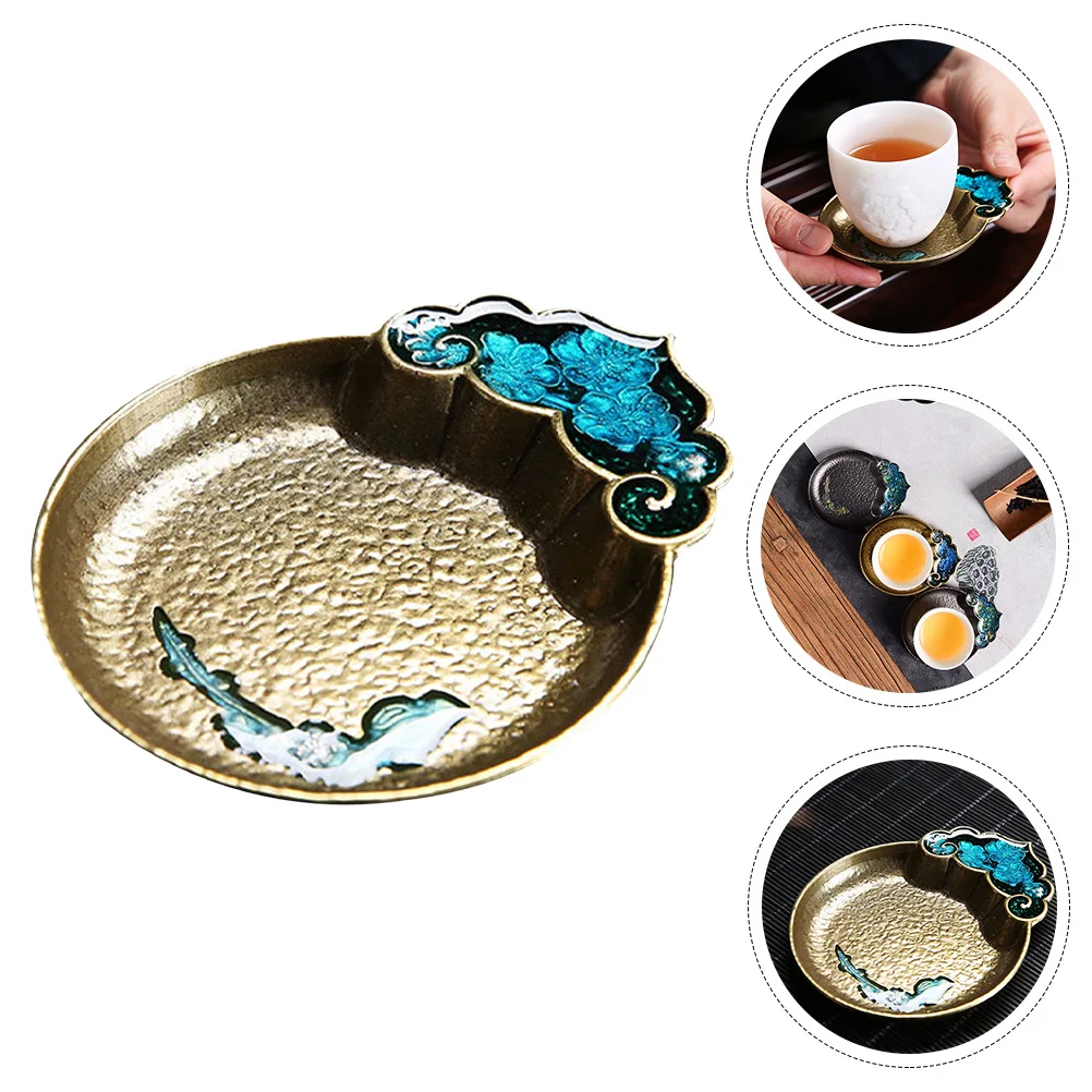 

Cup Coaster Drink Coasters Tea Pad Metal Decorative Mats Kitchen Teacup Steel Saucer Coffee Mat Creative Organizer