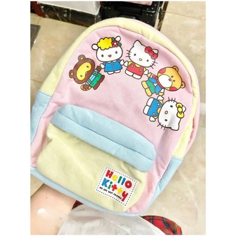 Sanrio School Backpack for College Students Sanrio Hello Kitty Bag Backpack Cute Female Student Versatile