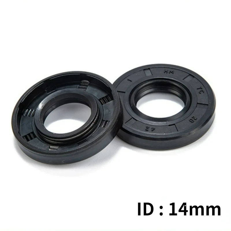 

ID 14mm NBR Nitrile Rubber Shaft Oil Seal TC-14*22/24/25/26/27/28/30/35*5/6/7/8/10 Nitrile Double Lip Oil Seal