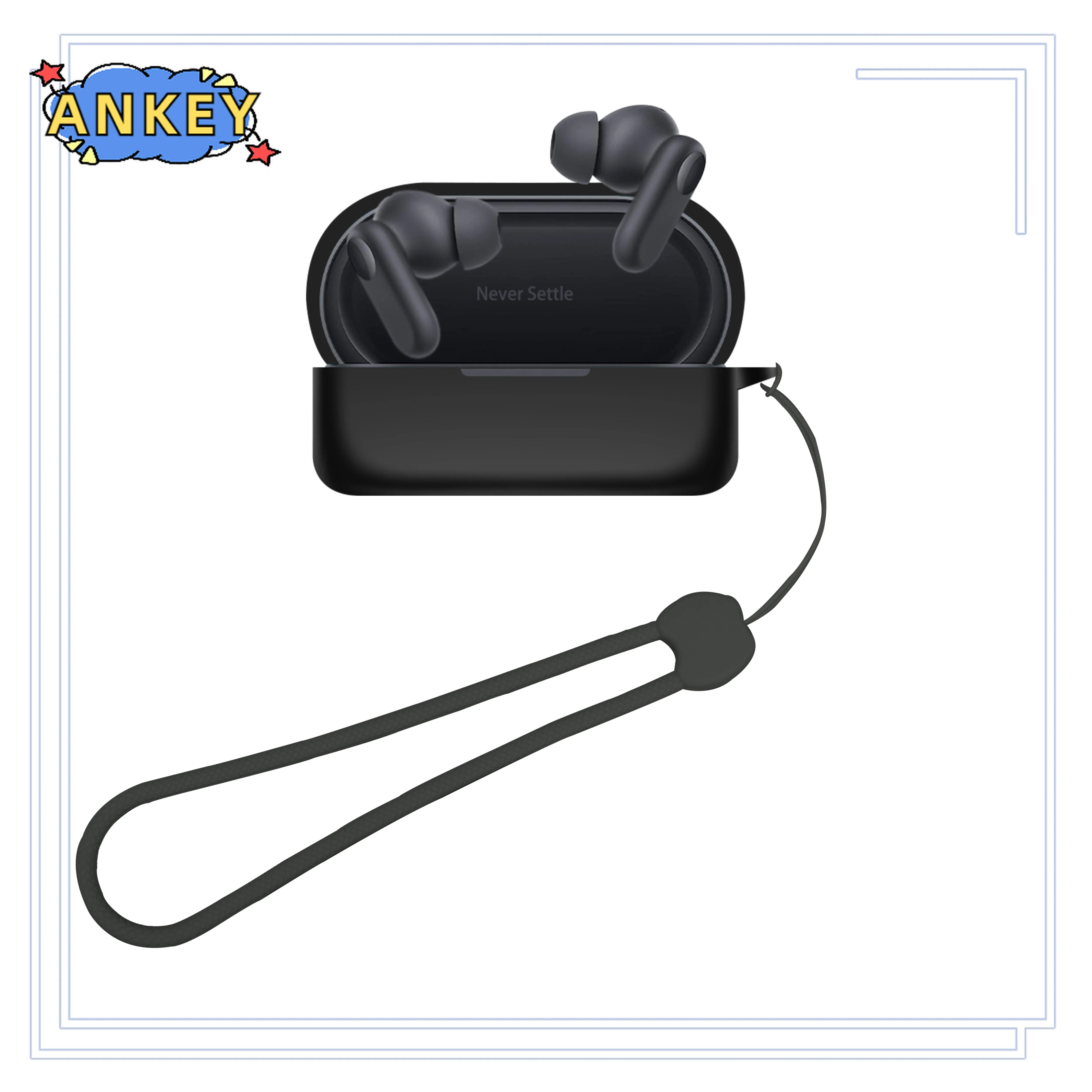 Мягкие силиконовые беспроводные наушники-вкладыши Bluetooth с защитой от падения для