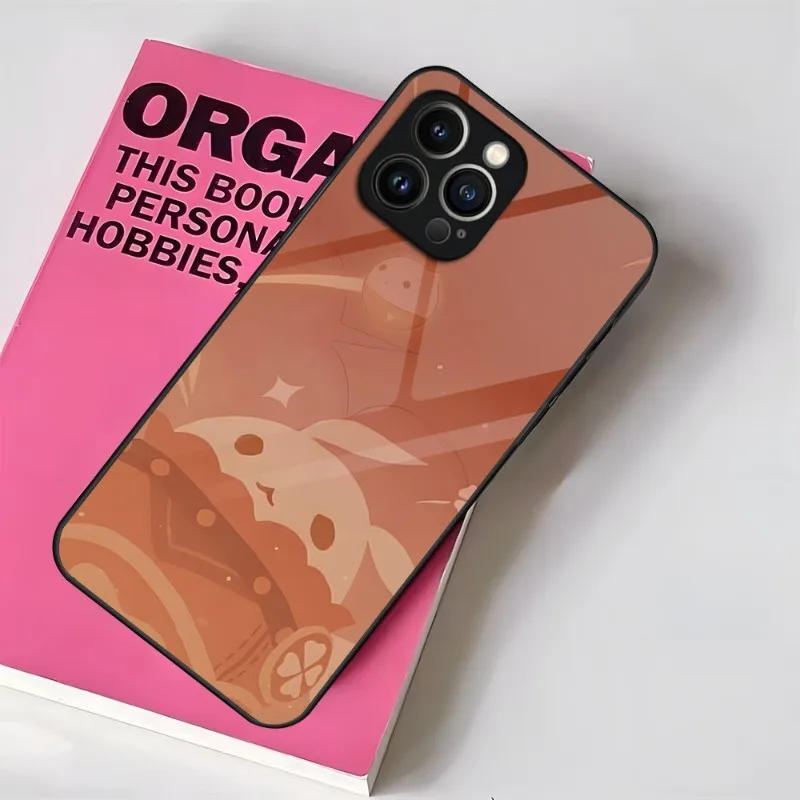 Чехол для телефона Genshin Impact Hu Tao Spirit Ghost IPhone 14 Pro 12 11 13 Mini XR XS X Max 8 7 6 Plus SE 2023 стеклянная