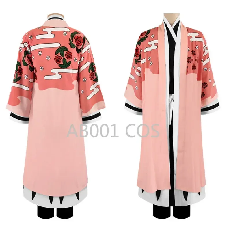 Аниме Отбеливатель Kyoraku Shunsui Косплей Костюм тысячи лет кровавых войн Розовое