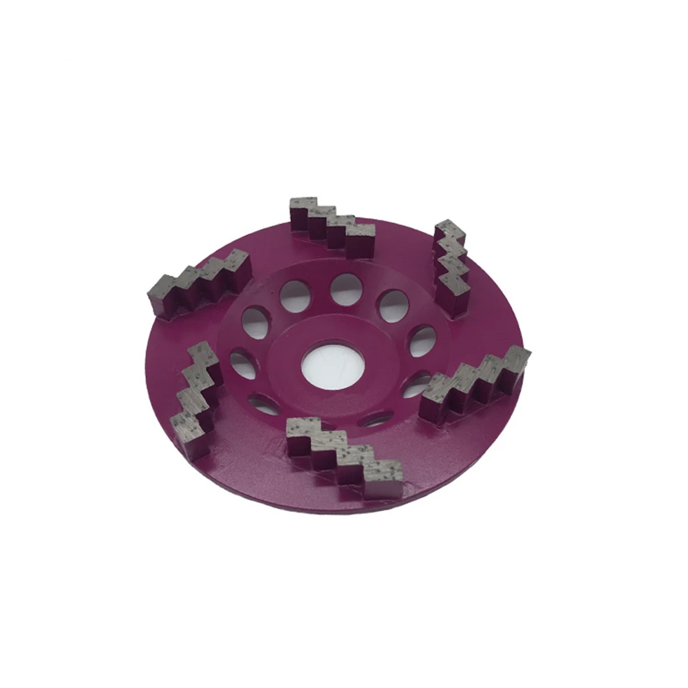 6 сегментов зигзага GD88 алмазный шлифовальный диск d125мм 5 дюймов верхний