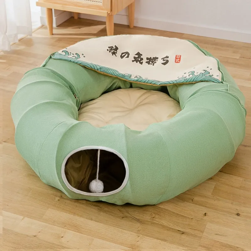 

Folding Cat Tunnel Universal Four Seasons Tunnel Rolling Dragon Pet Supplies