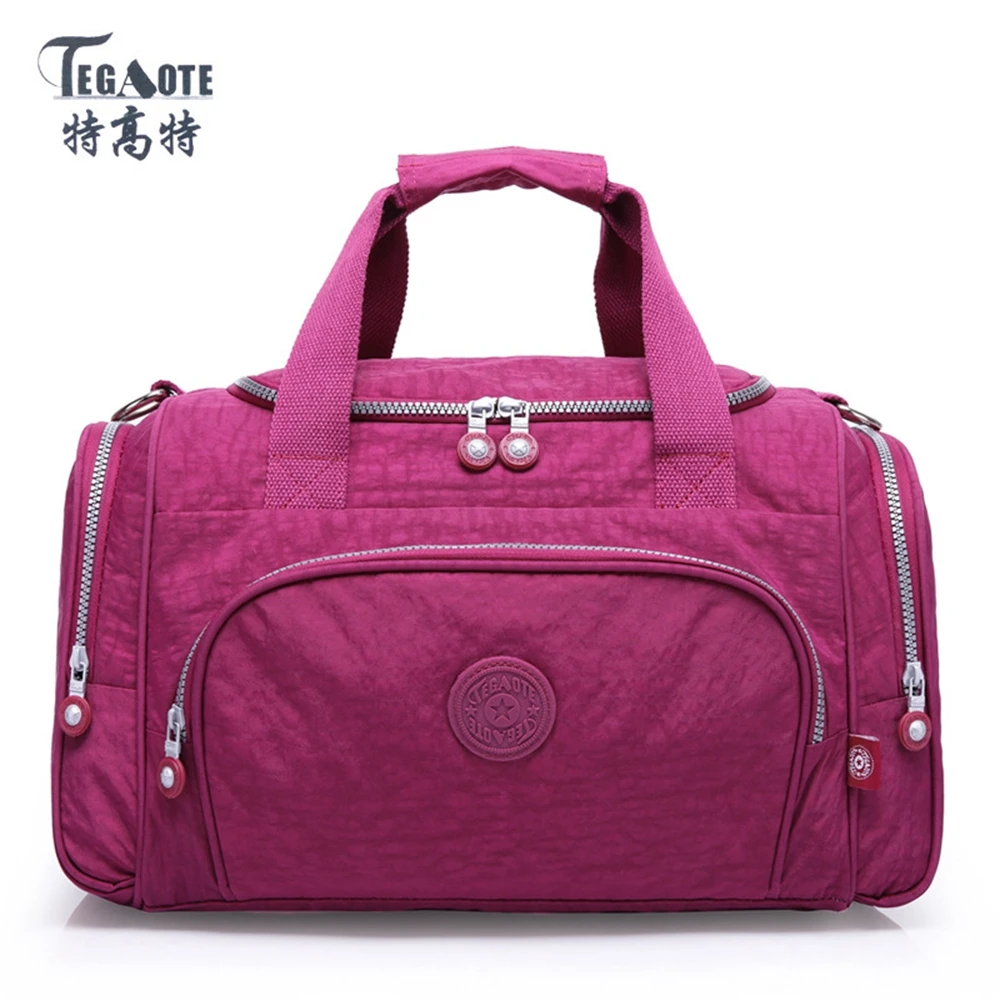 TEGAOTE Men Travel Bag Nylon Waterproof Fashion Large Capacity  zipper storage bags Women laptop bag hand luggage Outdoor 2022