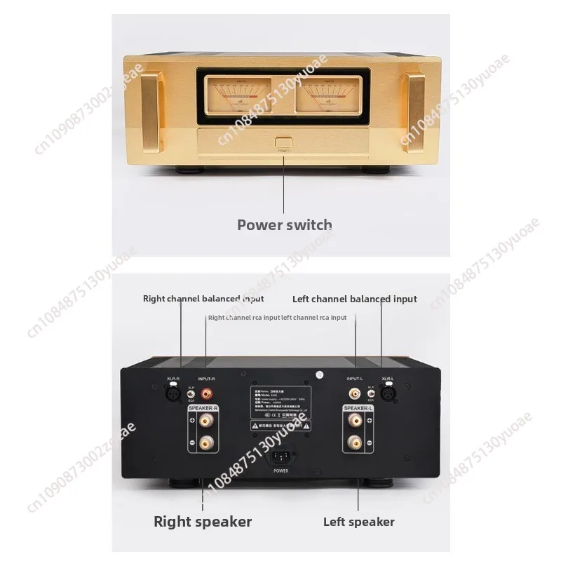 Фото Копия 1:1 усилителя Accuphase E-405 класса A и B мощностью 300 Вт, высокомощный усилитель для домашнего Hi-Fi, класса Hi-End, чистый усилитель мощности №5
