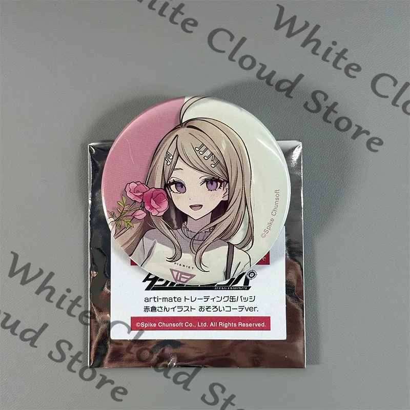 Фото Официальный значок-эмблема из жести по аниме Danganronpa: Чиаки Нанами, Нагито Комаэда, Каэде Акамацу, Кокичи Оума. Подарок. №5