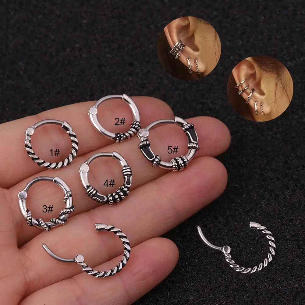 

Small Girls Hoop Earring Tiny Ear Ring Cartilage Huggie Piercing Hoop Stud Conch Earlobe Tragus Circle Women Hoops