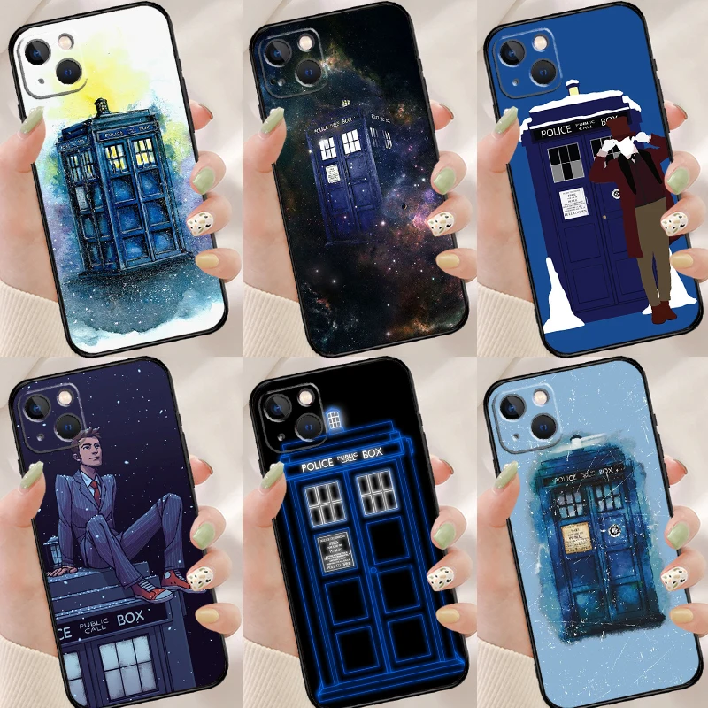 Силиконовый чехол Tardis Doctor Who для iPhone 11 12 13 Pro Max Mini X XR XS 6 7 8 Plus SE 2020 | Мобильные