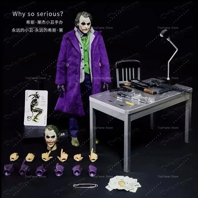 В наличии: Коллекционная фигурка Джокера (Hot Toys) из фильма «Тёмный рыцарь», 16 масштаба, с подвижными суставами, модель для коллекционирования (art.: 3920dbc4cd87b) - 3920dbc4cd87b